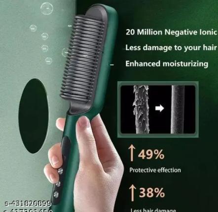 Professional Hair Straightener Tourmaline Ceramic Hair Curler Brush Hair Comb