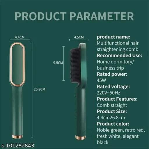 Professional Hair Straightener Tourmaline Ceramic Hair Curler Brush Hair Comb